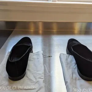 Manola Blahnik | Shoes | Manola Blahnik Mario Black Velvet  display picture 1